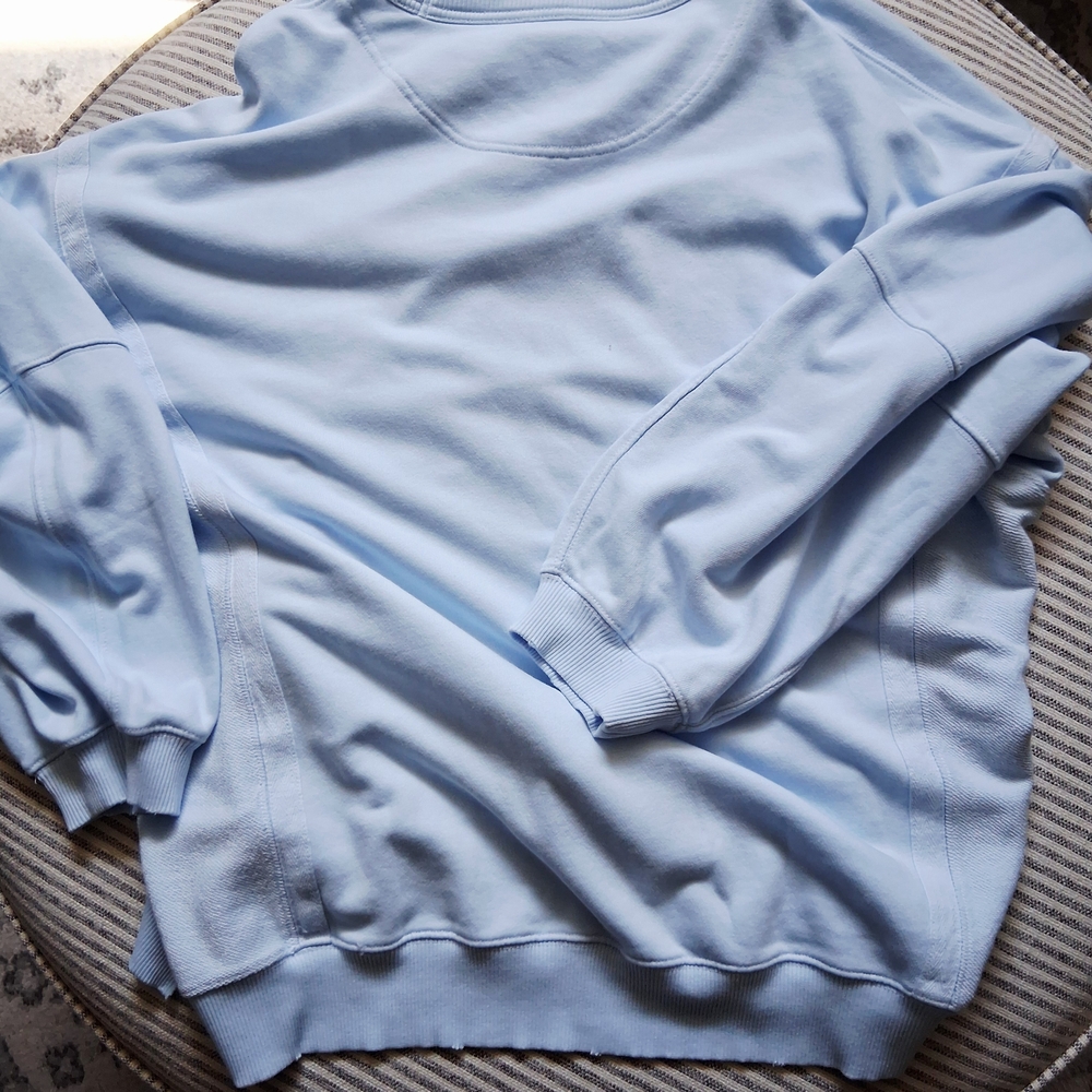 NWT Aerie Light Blue Women's Crew Neck Sweater